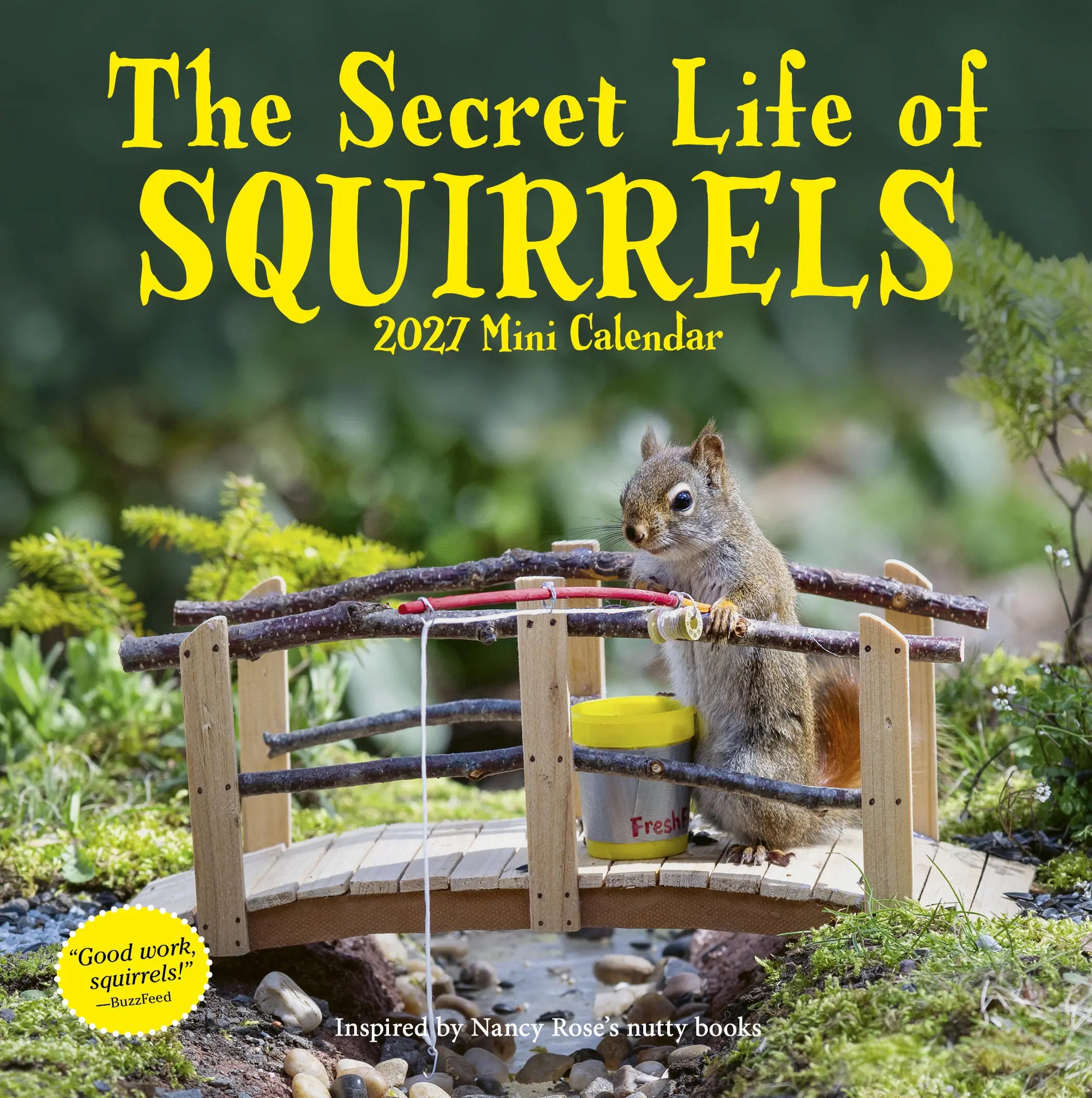 WRK Secret Life of Squirrels 2027 Mini Wall Calendar