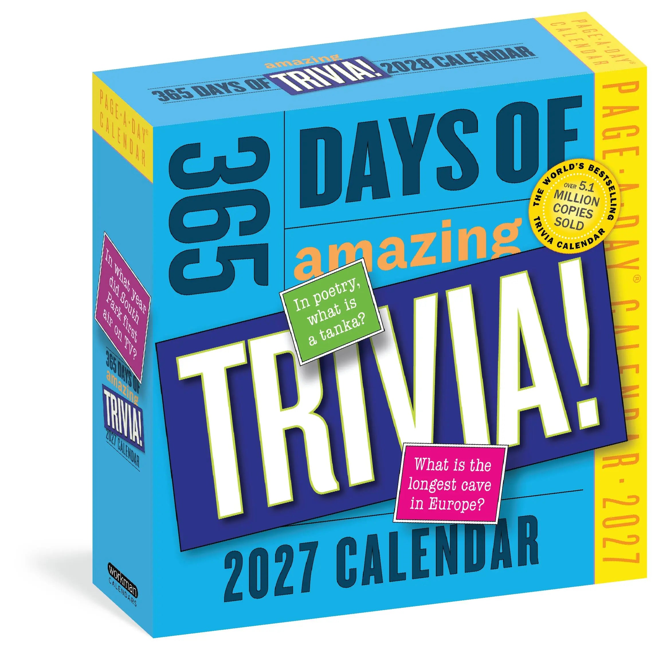 WRK 365 Days of Amazing Trivia 2027 Page-A-Day® Calendar