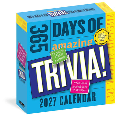 WRK 365 Days of Amazing Trivia 2027 Page-A-Day® Calendar