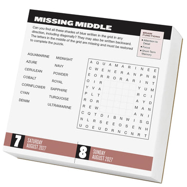 WRK Brainpower Puzzles 2027 Page-A-Day® Calendar
