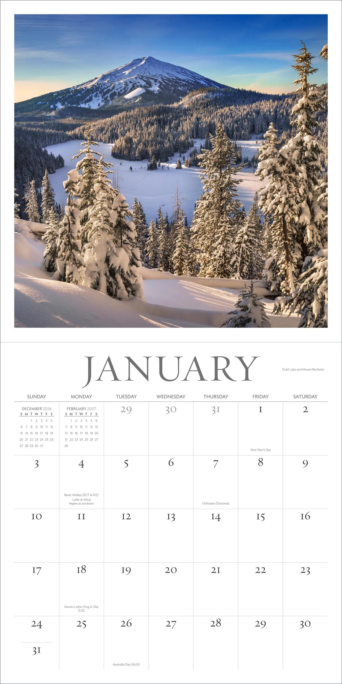 WRK Oregon, My Oregon 2027 Wall Calendar