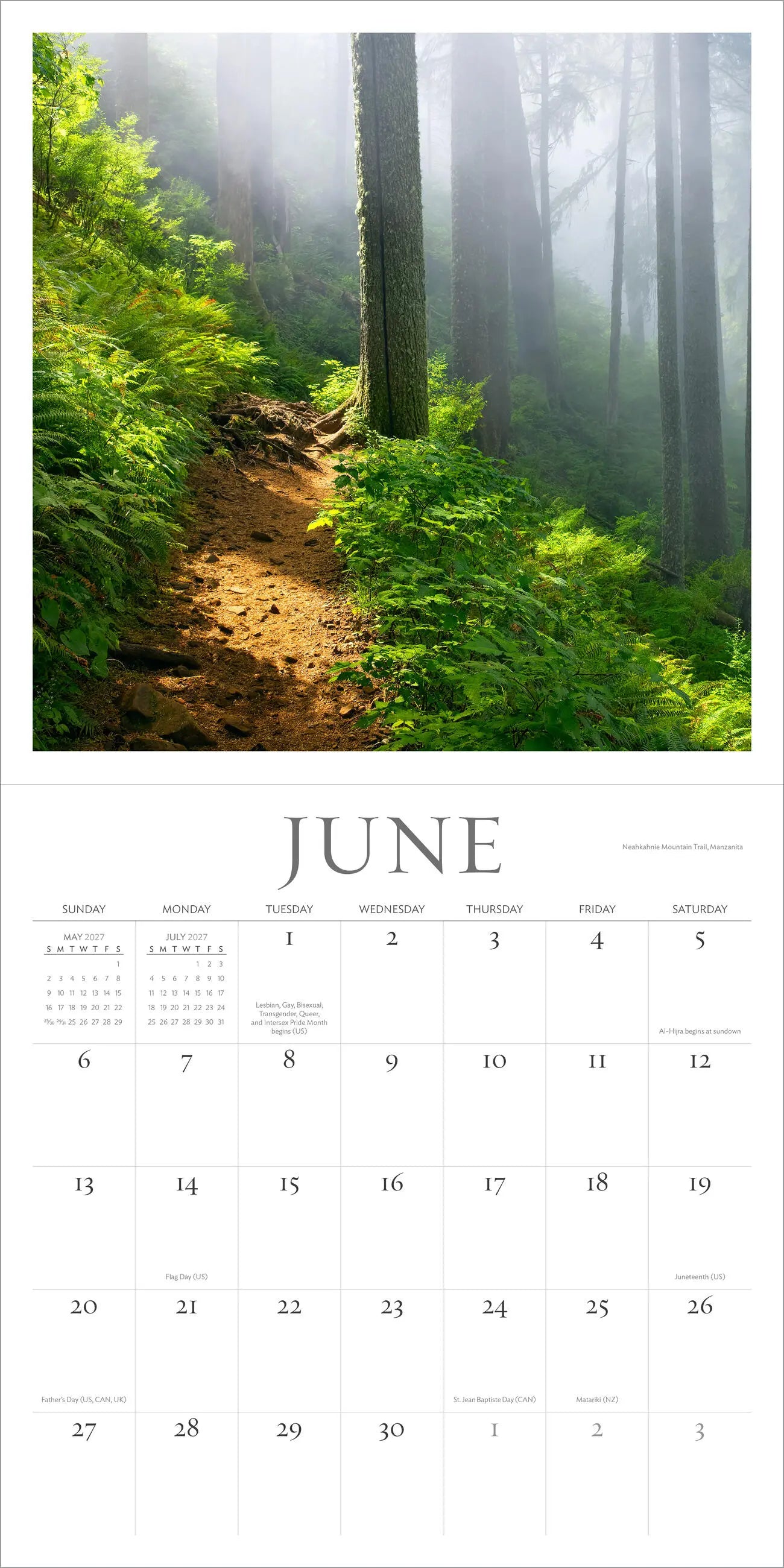 WRK Oregon, My Oregon 2027 Wall Calendar
