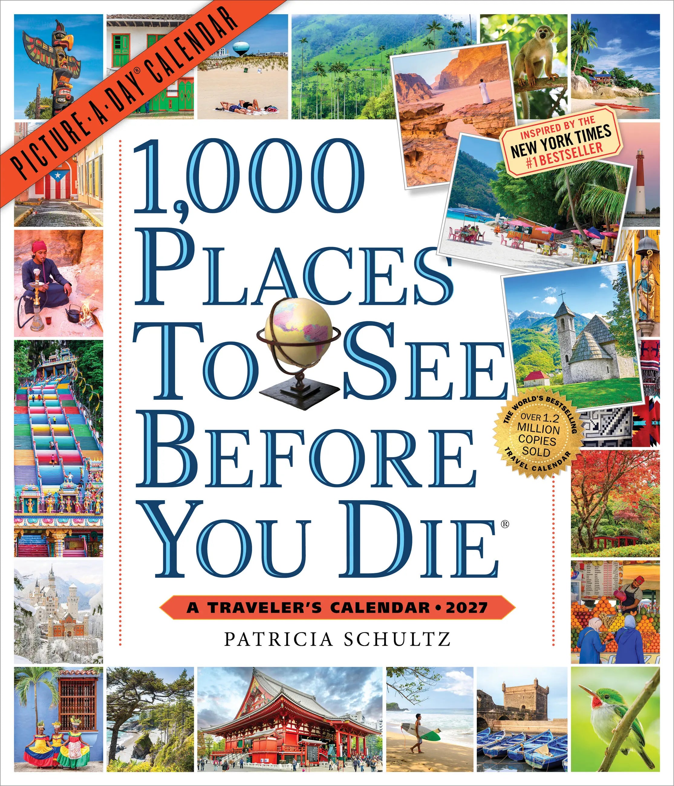 WRK 1,000 Places to See Before You Die Picture-A-Day® 2027 Wall Calendar