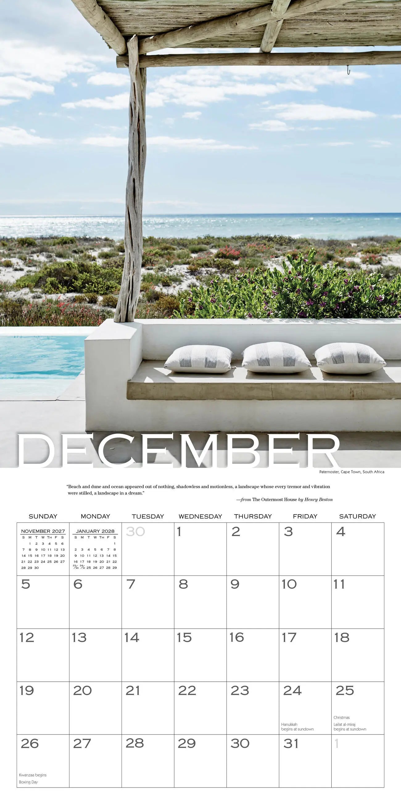 WRK Out on the Porch 2027 Wall Calendar