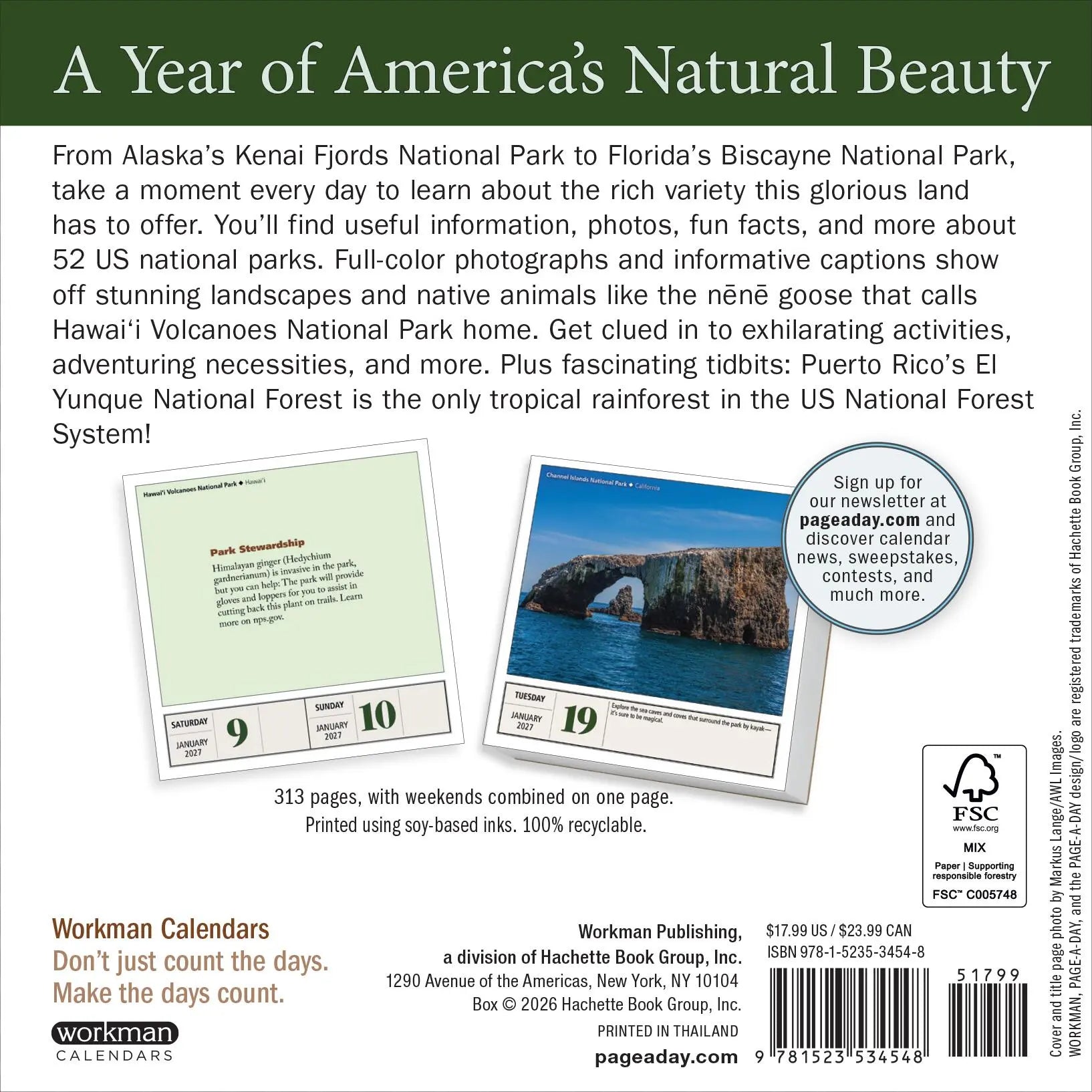 National Parks 2027 Page-A-Day Calendar