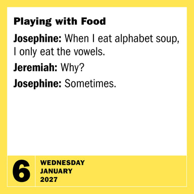 WRK 290 Bad Jokes & 75 Punderful Puns 2027 Page-A-Day® Calendar