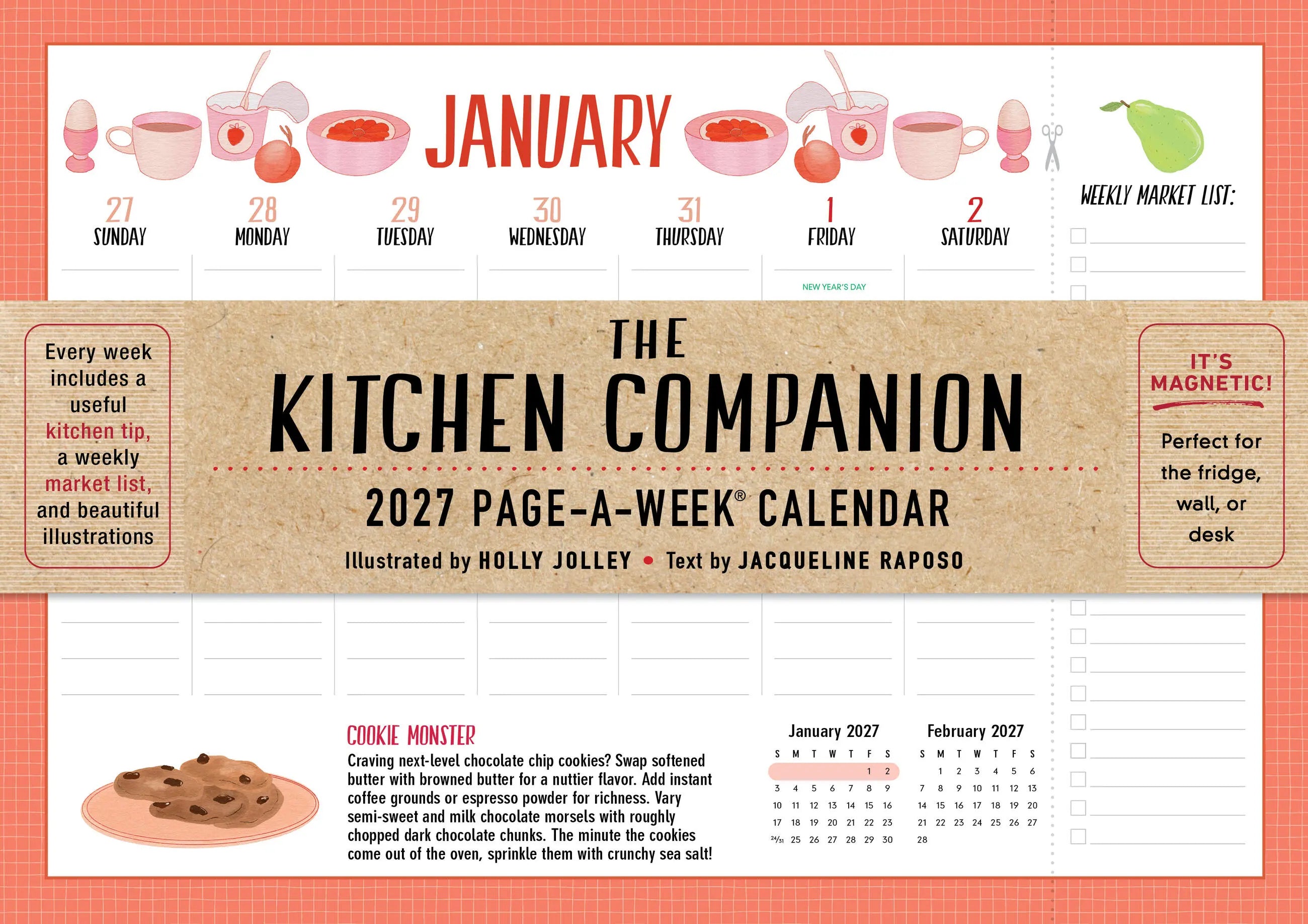 WRK The Kitchen Companion Page-A-Week Calendar 2027