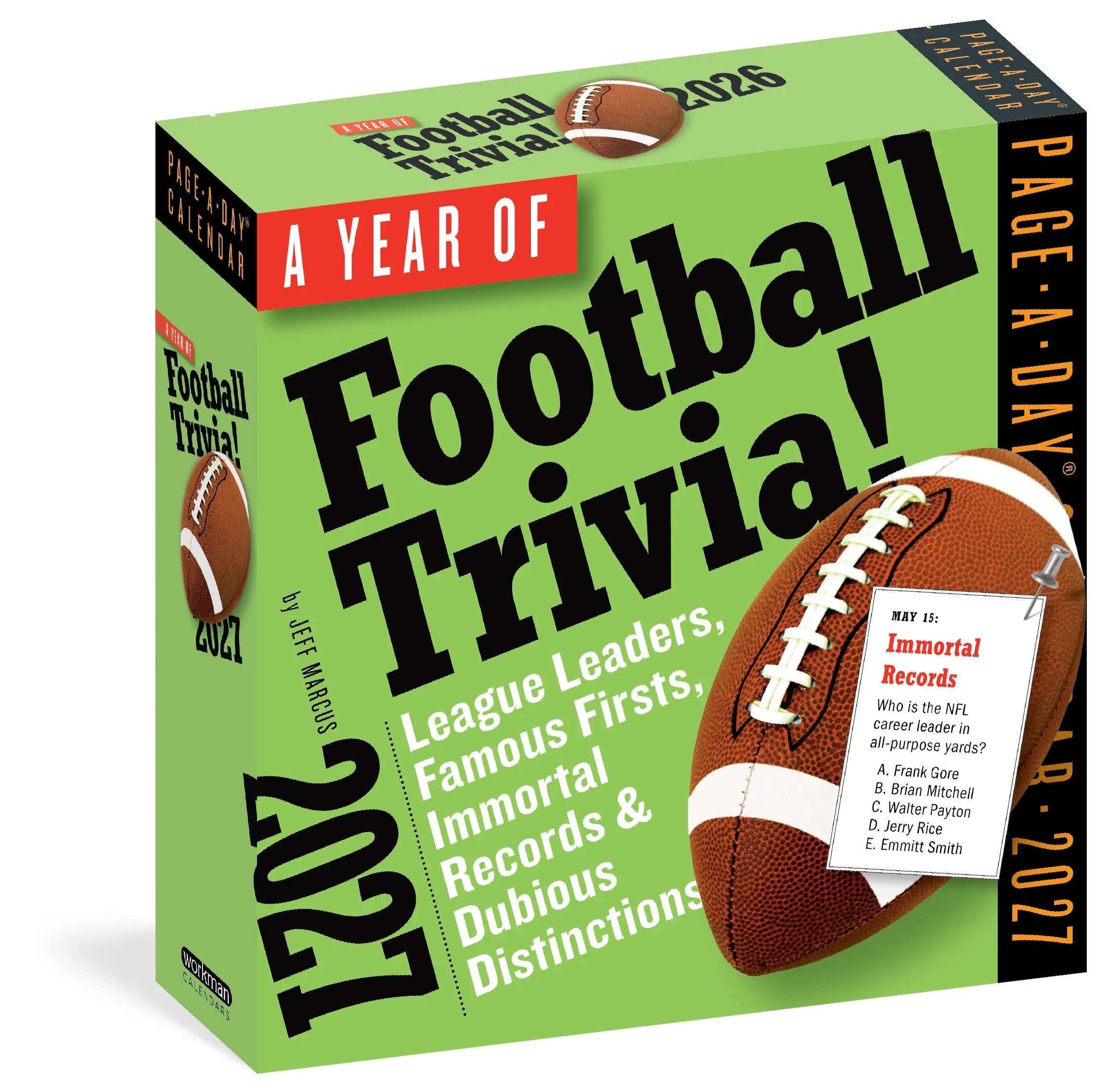 WRK A Year of Football Trivia! 2027 Page-A-Day® Calendar