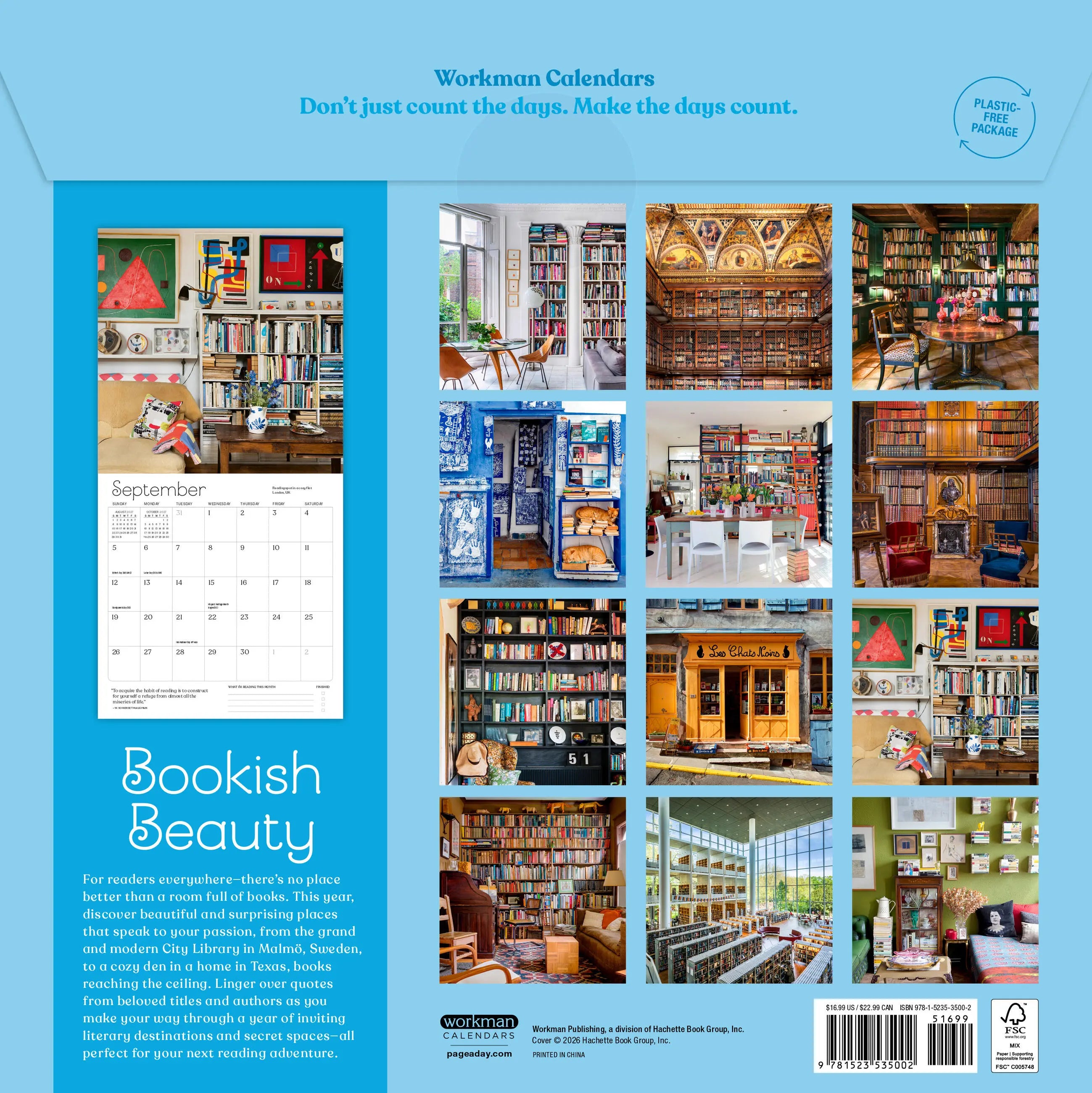 A Calendar for Book Lovers 2027 Wall Calendar