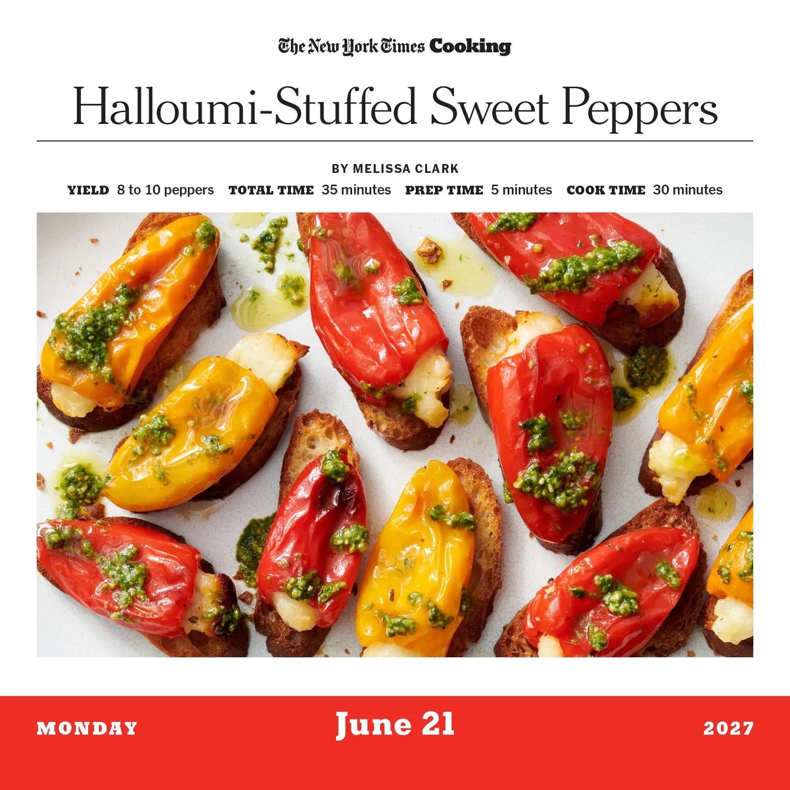 WRK The New York Times Cooking 2027 Page-A-Day® Calendar