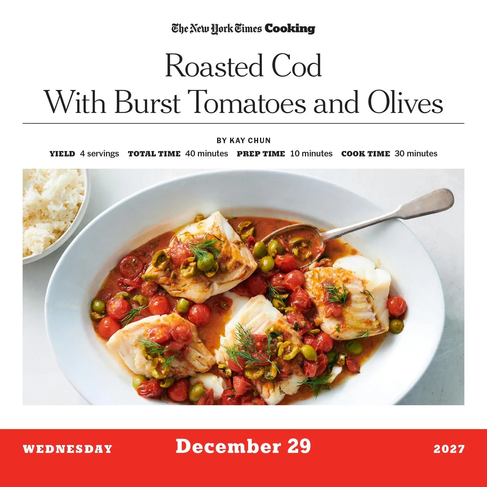WRK The New York Times Cooking 2027 Page-A-Day® Calendar