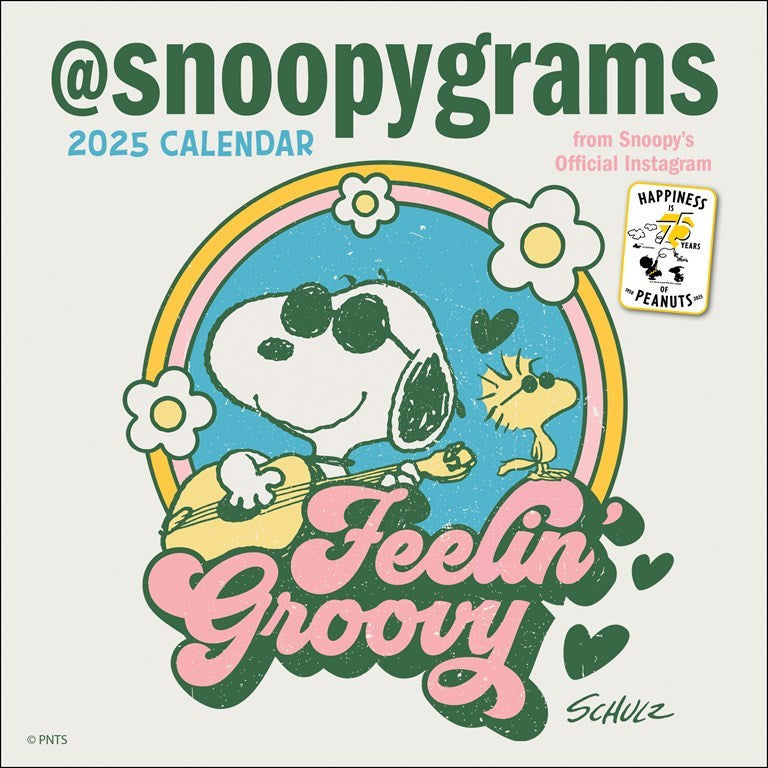 @snoopygrams Feelin' Groovy 2025 Mini Wall Calendar    