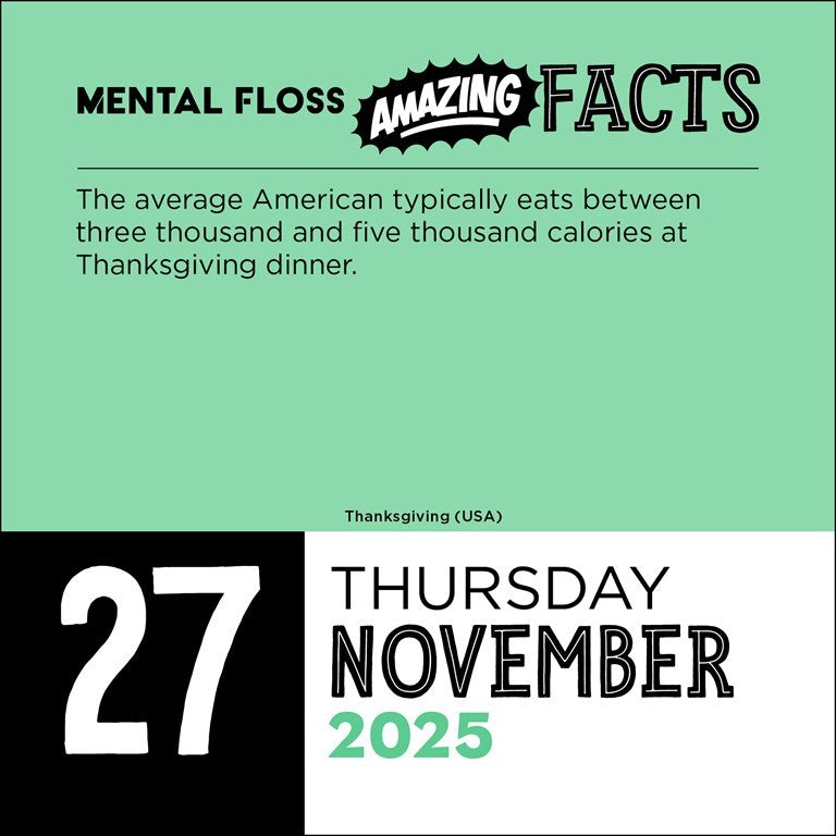 Mental Floss Amazing Facts 2025 Page A Day Calendar    