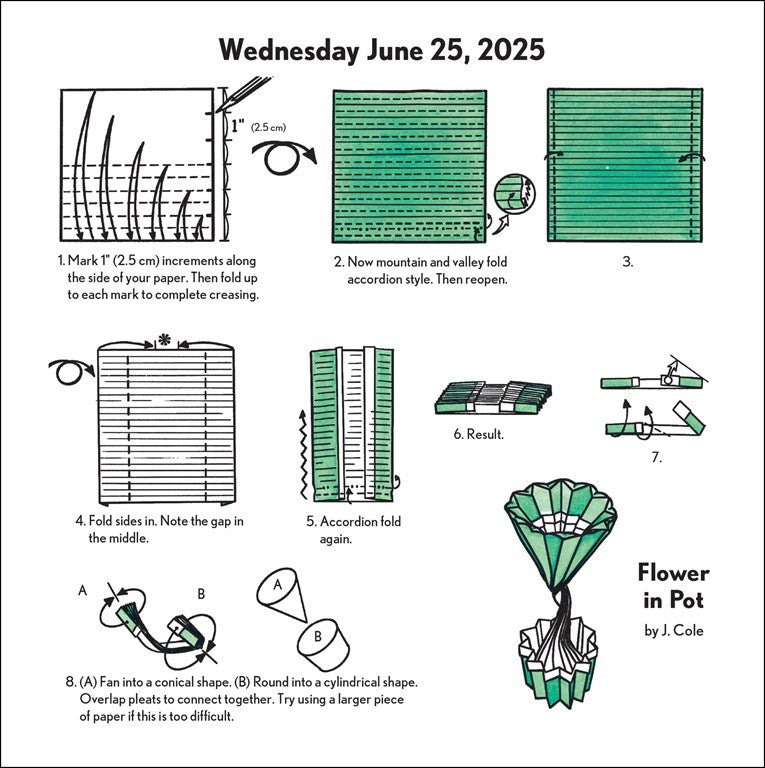 Easy Origami 2025 Fold-A-Day Calendar    