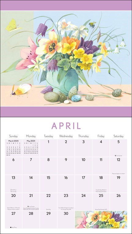 Marjolein Bastin Nature's Inspiration 2025 Wall Calendar    