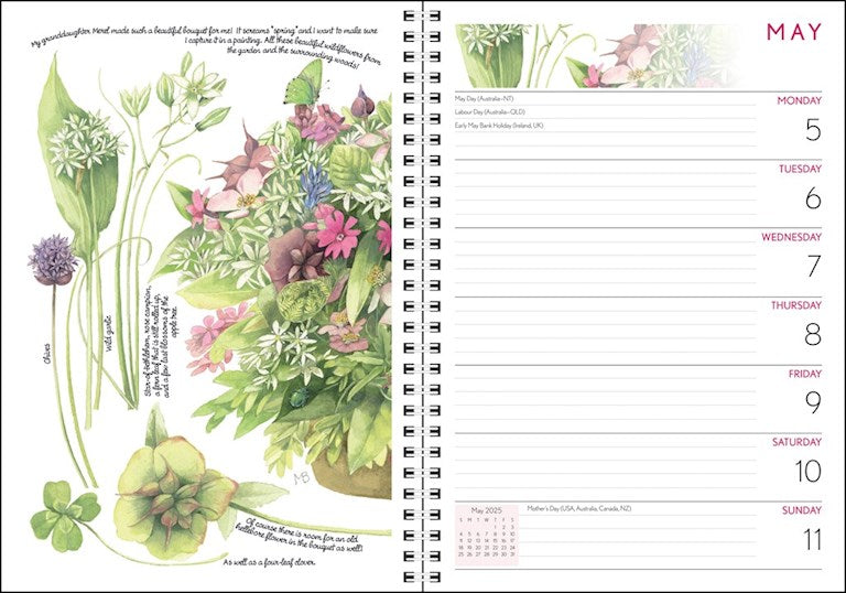 Marjolein Bastin Nature's Inspiration 2025 Engagement Calendar    