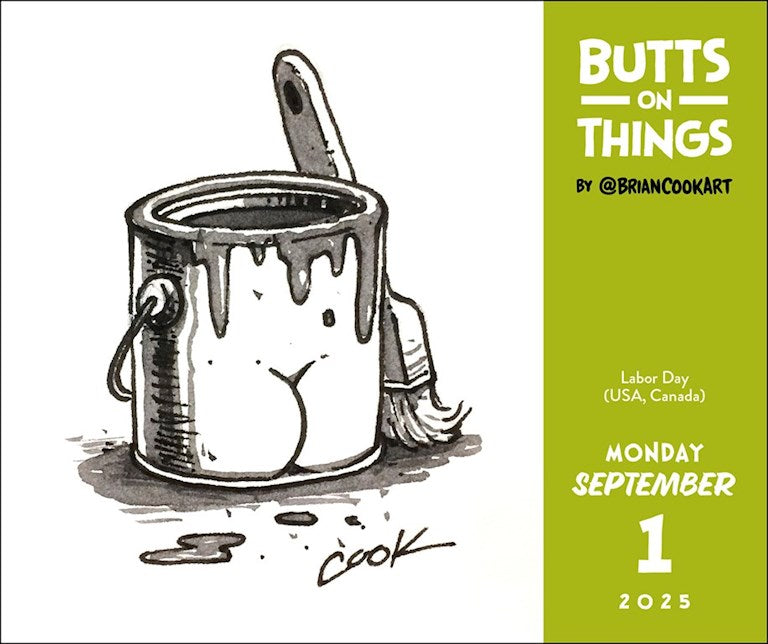 Butts On Things 2025 Page A Day Calendar    