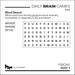 Daily Brain Games 2026 Day-to-Day Calendar