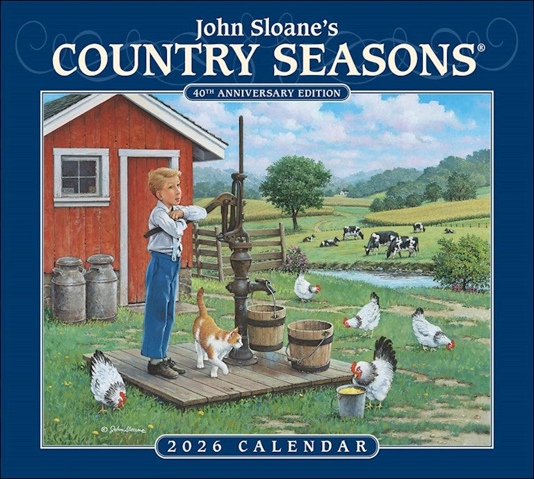 John Sloane's Country Seasons® 2026 Deluxe Wall Calendar