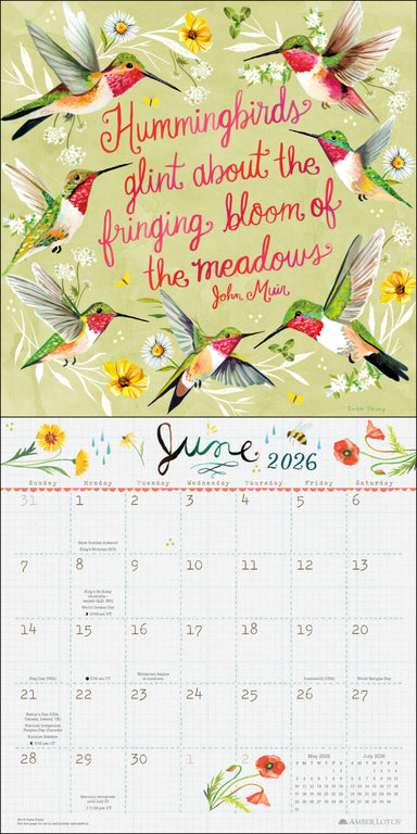 Katie Daisy Trust The Magic 2026 Wall Calendar