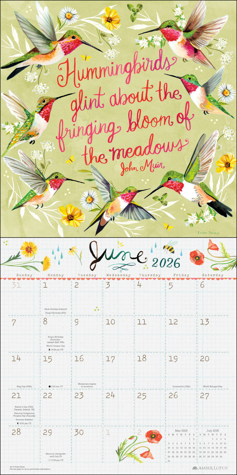 Katie Daisy Trust The Magic 2026 Wall Calendar
