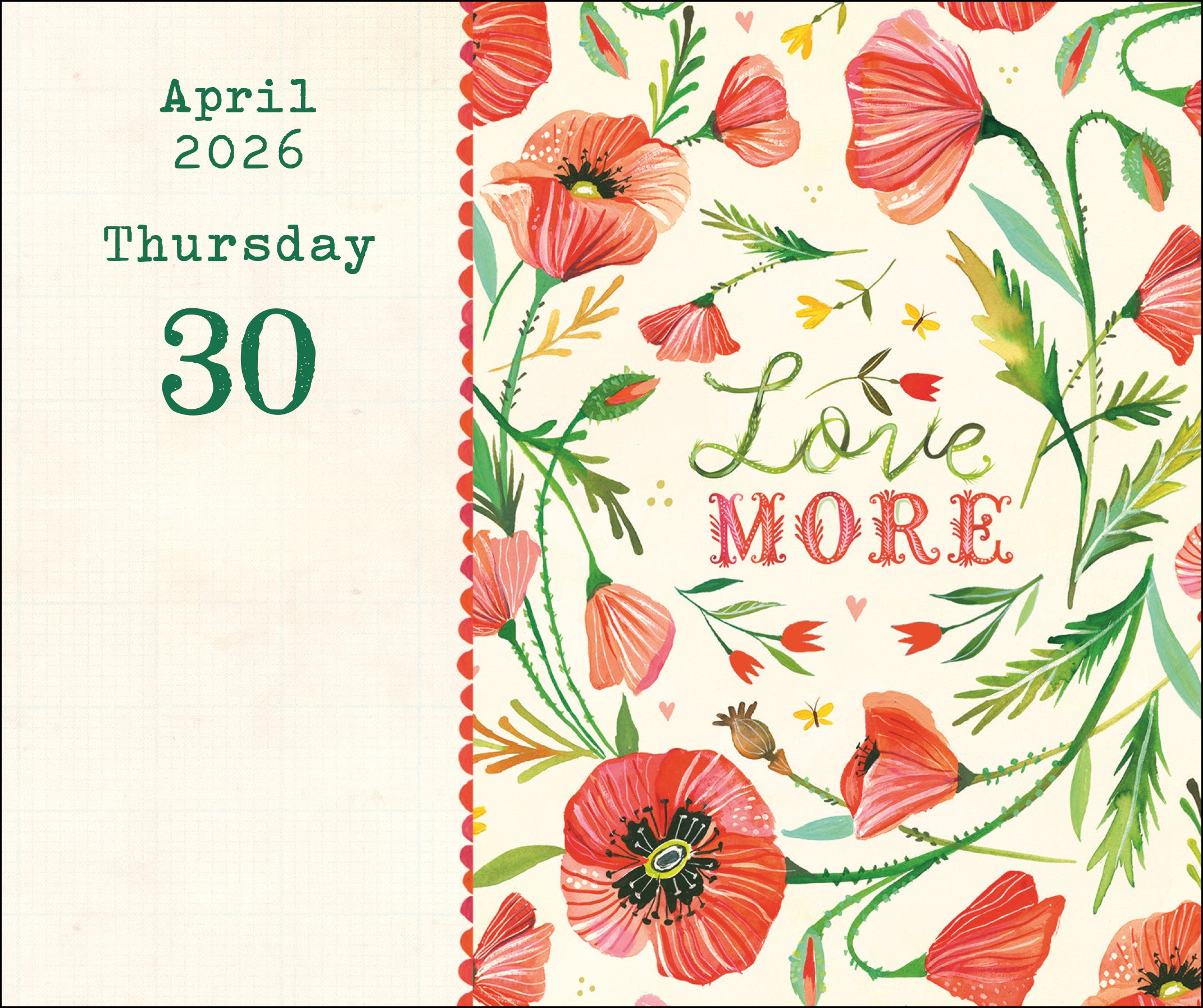 Katie Daisy Wild Beauty 365 Page a Day 2026 Calendar