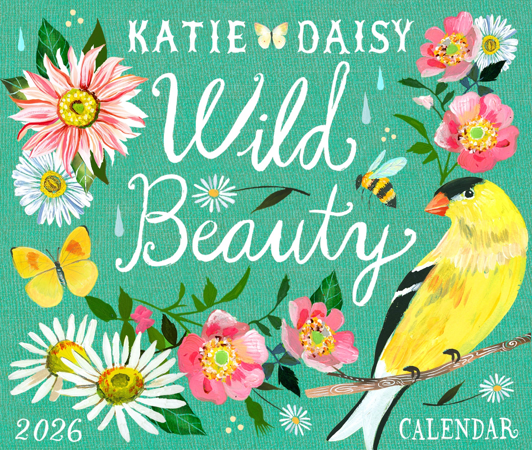 Katie Daisy Wild Beauty 365 Page a Day 2026 Calendar