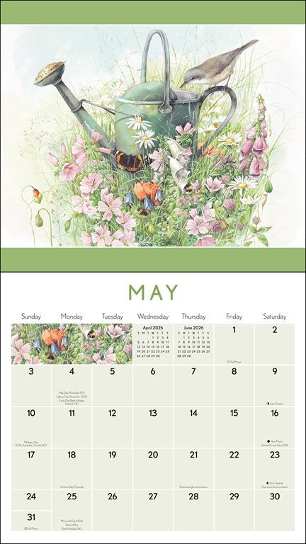 Marjolein Bastin Nature's Inspiration 2026 Deluxe Wall Calendar with Print