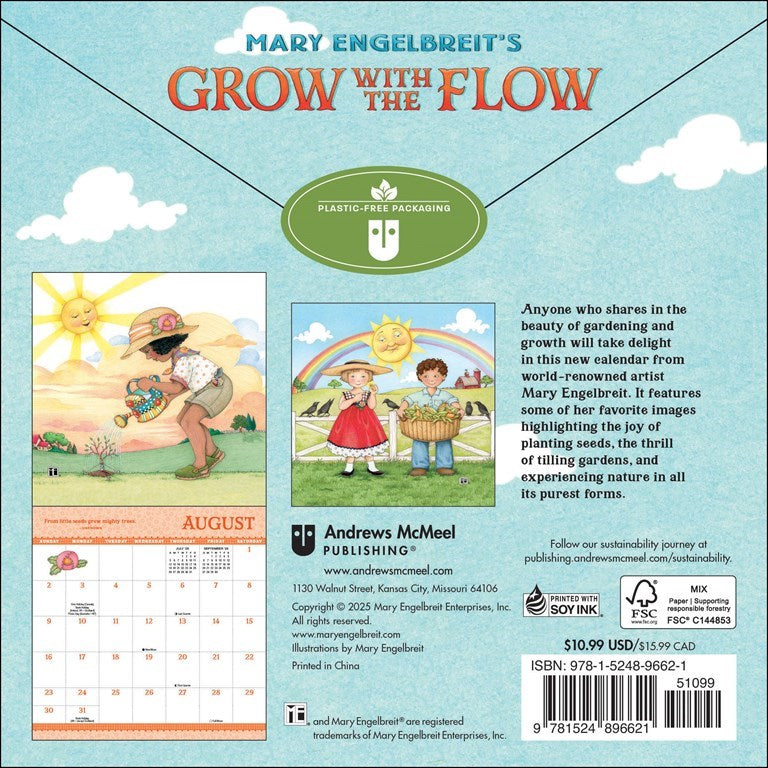 Mary Engelbreit's Grow with the Flow 2026 Mini Wall Calendar