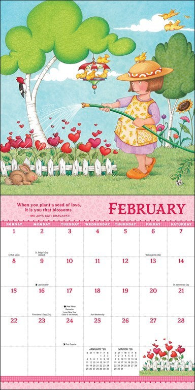 Mary Engelbreit's Grow with the Flow 2026 Mini Wall Calendar