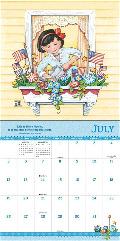 Mary Engelbreit's Grow with the Flow 2026 Mini Wall Calendar