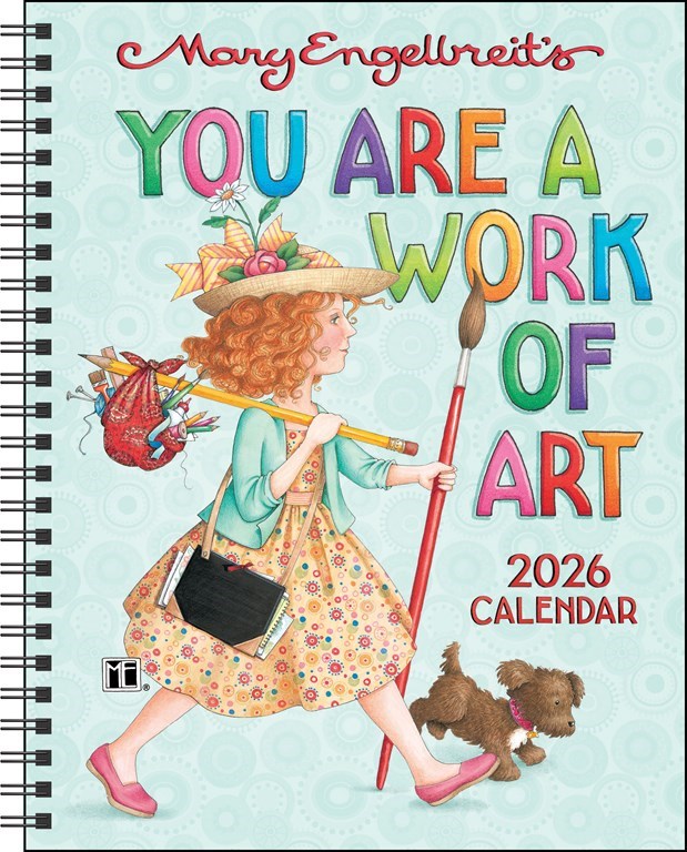 Mary Engelbreit's You Are a Work of Art 12-Month 2026 Monthly/Weekly Planner