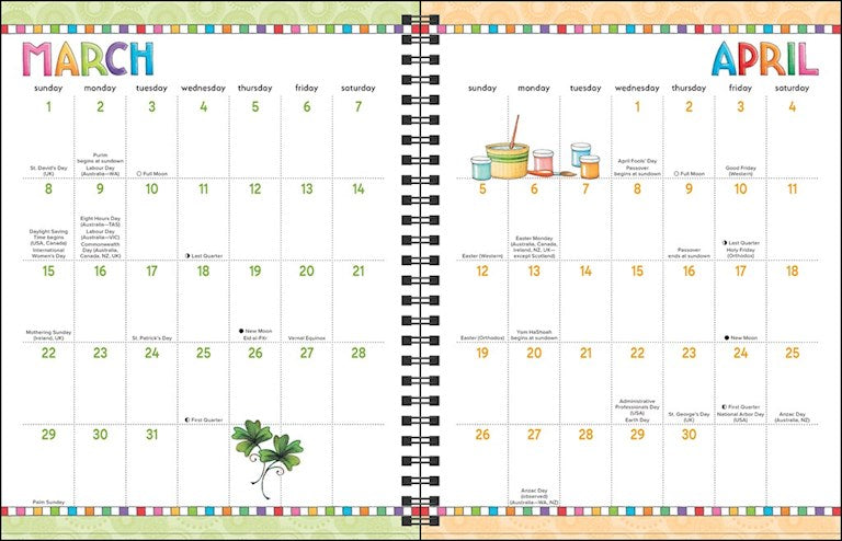 Mary Engelbreit's You Are a Work of Art 12-Month 2026 Monthly/Weekly Planner