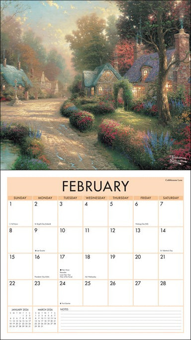 Thomas Kinkade Studios 2026 Deluxe Wall Calendar