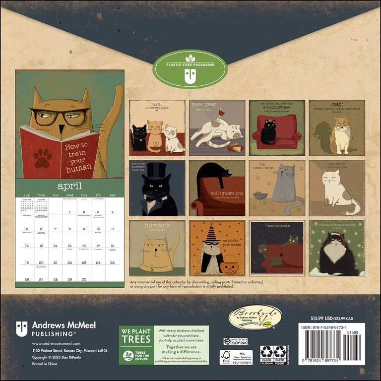 A Year of Snarky Cats 2026 Wall Calendar