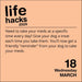 Life Hacks 2026 Day-to-Day Calendar