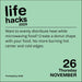 Life Hacks 2026 Day-to-Day Calendar