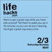 Life Hacks 2026 Day-to-Day Calendar