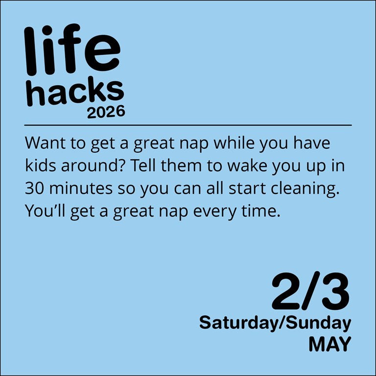 Life Hacks 2026 Day-to-Day Calendar