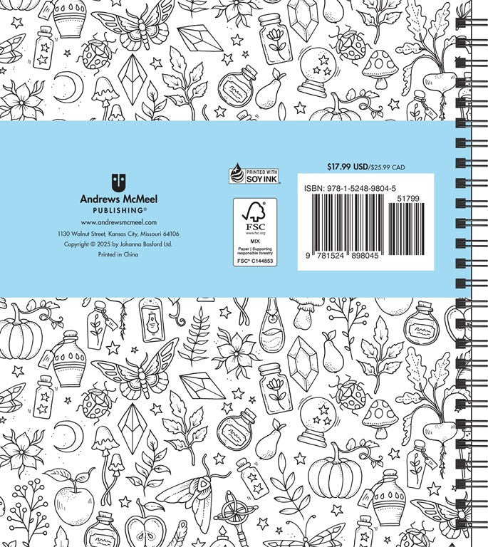 Johanna Basford 2026 Coloring Engagement Calendar
