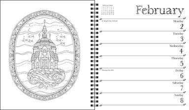 Johanna Basford 2026 Coloring Engagement Calendar