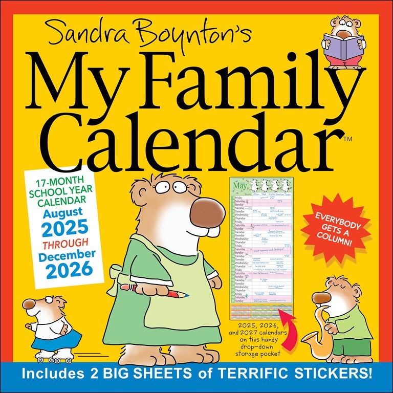 Sandra Boynton's 2026 My Family Calendar