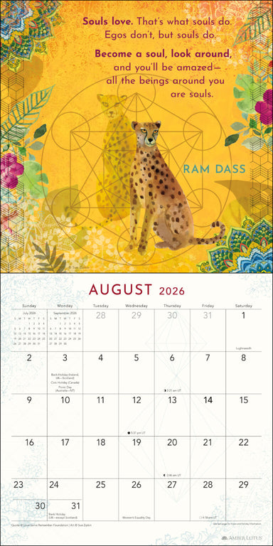 Be Here Now Teachings from Ram Dass 2026 Wall Calendar