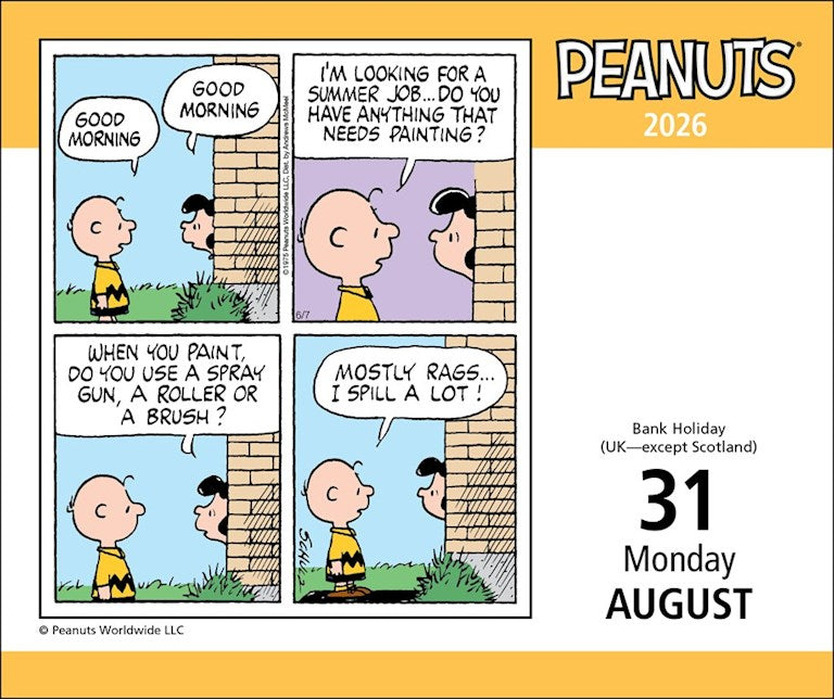 Peanuts® 2026 Day-to-Day Calendar