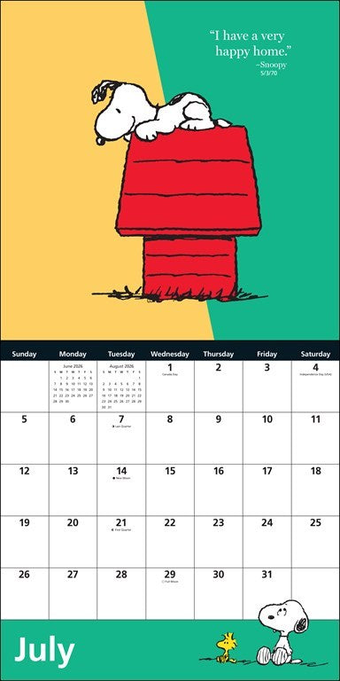 Peanuts® 2026 Wall Calendar
