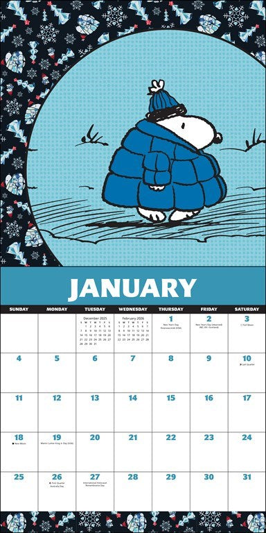 Snoopy 2026 Wall Calendar