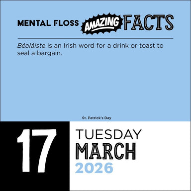 Amazing Facts From Mental Floss 2026 Day-to-Day Calendar