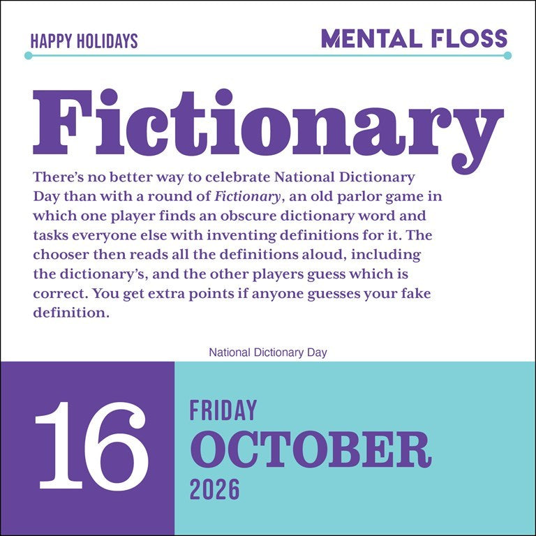 Word Nerd 2026 Day-to-Day Calendar