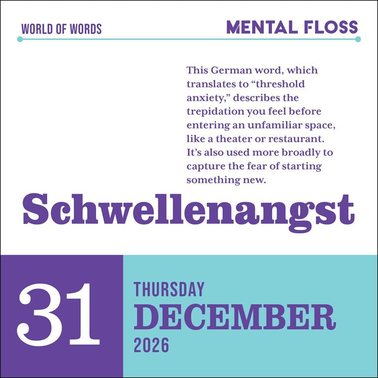 Word Nerd 2026 Day-to-Day Calendar