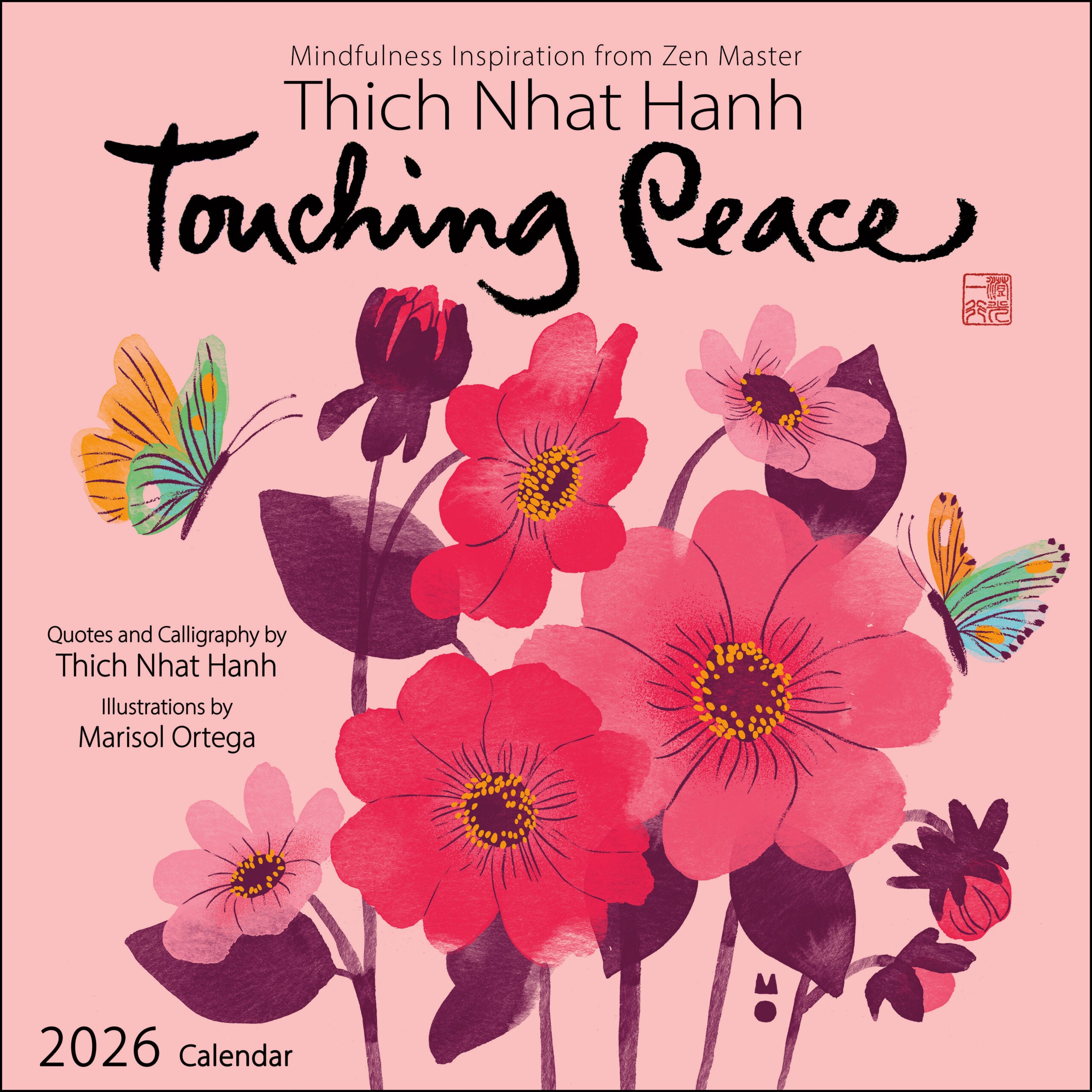 Thich Nhat Hanh Touching Peace 2026 Wall Calendar